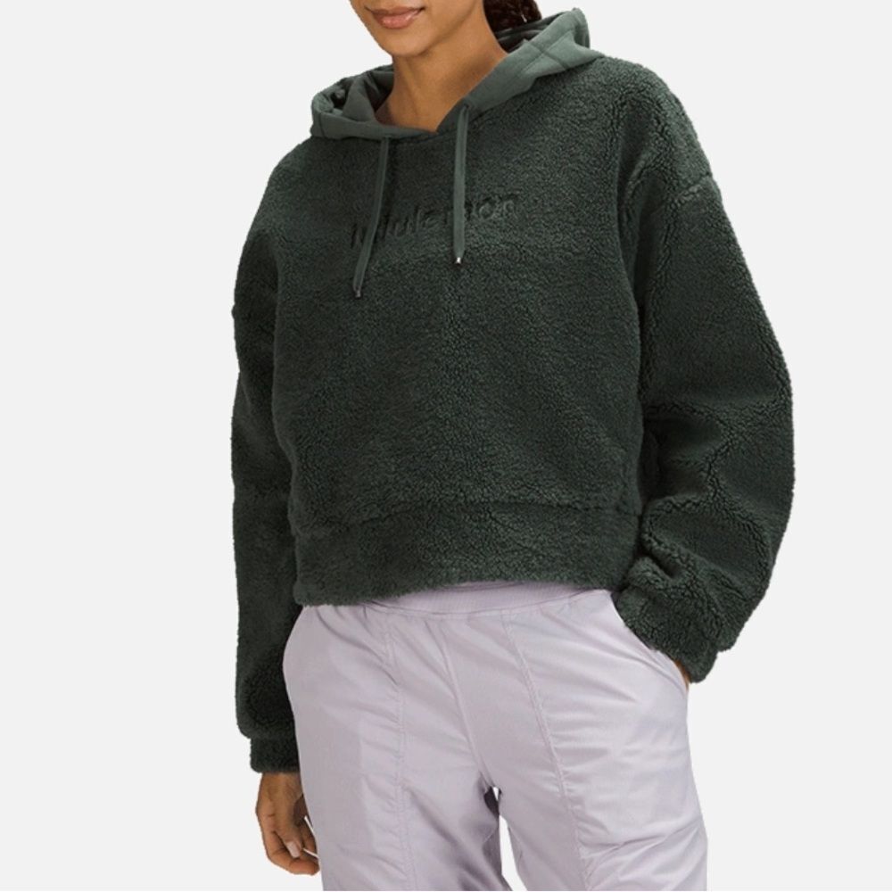 Lululemon Textured Fleece Embroidered Logo Hoodie 4